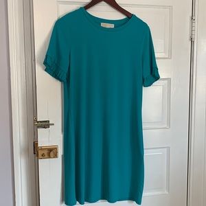 NWOT Michael Michael Kors turquoise short sleeve dress